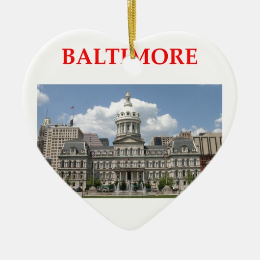 Baltimore Maryland Keramikornament (Vorne)