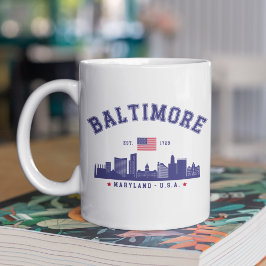 Baltimore Maryland Modern Skyline city Kaffeetasse