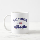 Baltimore Maryland Modern Skyline city Kaffeetasse (Links)
