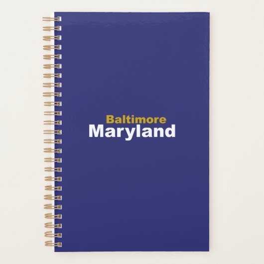 Baltimore, Maryland Planner  Planer (Vorderseite)