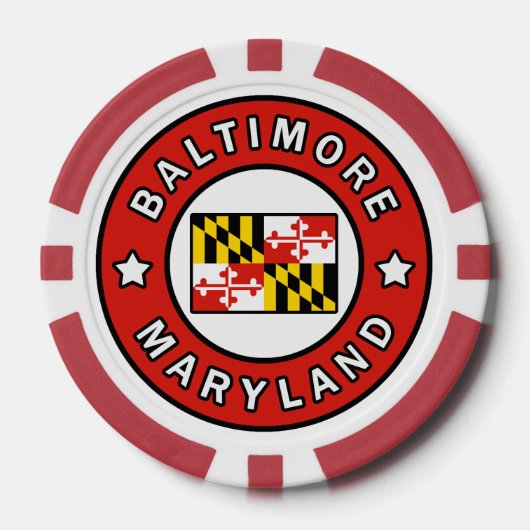 Baltimore Maryland Pokerchips (Vorderseite)