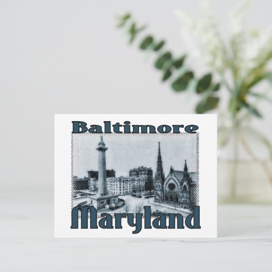 Baltimore, Maryland Postkarte (Stehend Vorderseite)