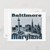 Baltimore, Maryland Postkarte (Vorne/Hinten)