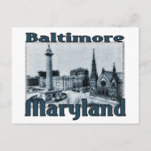 Baltimore, Maryland Postkarte (Vorderseite)