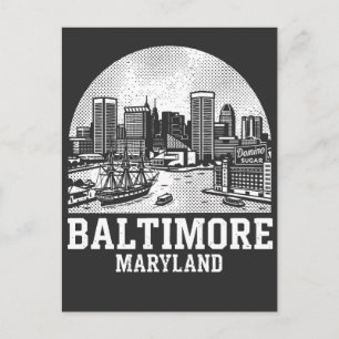 Baltimore Maryland Postkarte