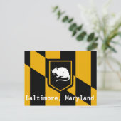 Baltimore Maryland Postkarte (Stehend Vorderseite)