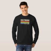 Baltimore Maryland Pride Rainbow Flag Gay Pride Me T-Shirt (Vorne ganz)