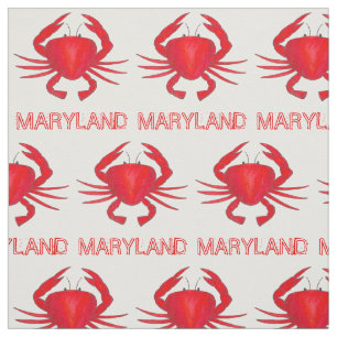 Baltimore Maryland Red Hard Muschel Bay Crab Meere Stoff