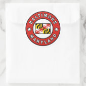 Baltimore Maryland Runder Aufkleber (Tasche)