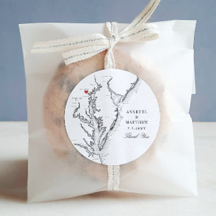 Baltimore Maryland Schwarz-weiße Gastgeschenk Hoch Runder Aufkleber