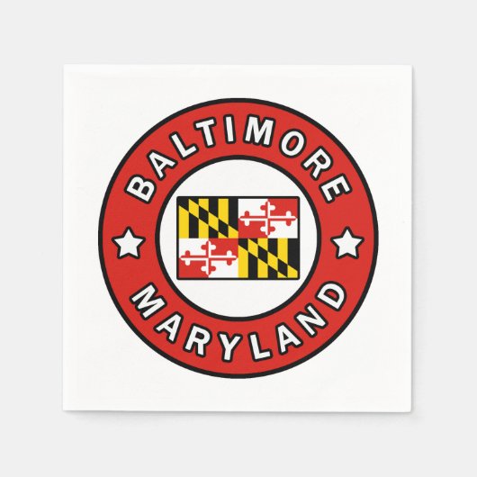 Baltimore Maryland Serviette (Vorderseite)