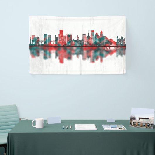 Baltimore Maryland skyline Banner (Messeveranstaltung)