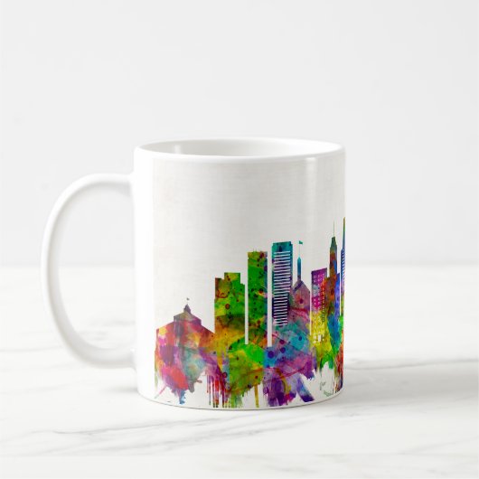 Baltimore Maryland Skyline Kaffeetasse (Links)