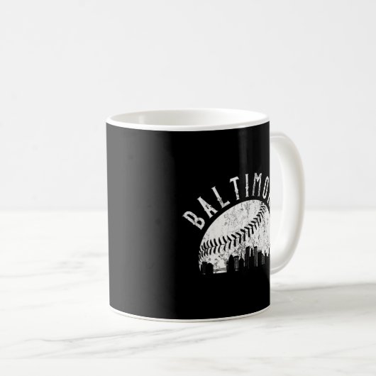 Baltimore Maryland Skyline Kaffeetasse (VorderseiteRechts)