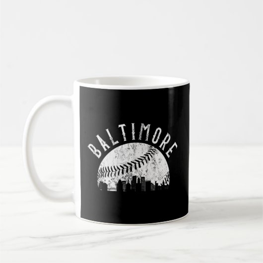 Baltimore Maryland Skyline Kaffeetasse (Links)