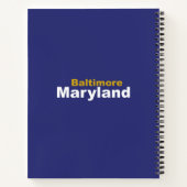 Baltimore, Maryland Spiral Notebook Notizblock (Rückseite)