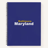 Baltimore, Maryland Spiral Notebook Notizblock (Vorderseite)