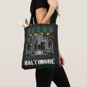Baltimore Maryland Ugly Christmas Tasche (Von Nahem)