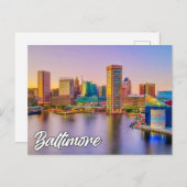 Baltimore, Maryland, USA Postkarte (Vorne/Hinten)