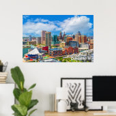 Baltimore, Maryland, Vereinigte Staaten Poster (Heimbüro)