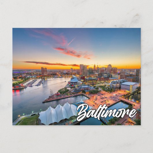 Baltimore, Maryland, Vereinigte Staaten Postkarte (Vorderseite)