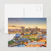 Baltimore, Maryland, Vereinigte Staaten Postkarte (Vorne/Hinten)
