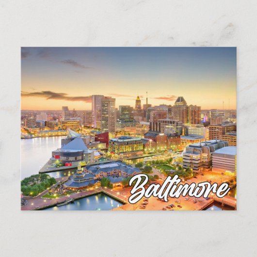 Baltimore, Maryland, Vereinigte Staaten Postkarte (Vorderseite)