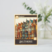 Baltimore, Maryland | VINTAG Postkarte (Stehend Vorderseite)