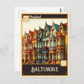 Baltimore, Maryland | VINTAG Postkarte (Vorne/Hinten)