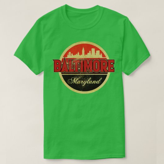Baltimore Maryland Vintag T-Shirt (Design vorne)