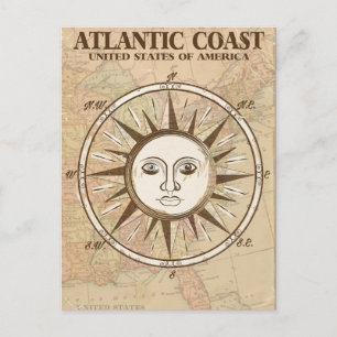Baltimore Maryland Vintage nautisches Reiseposter Postkarte