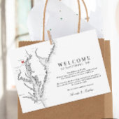Baltimore Maryland Wedding Welcome Itinerary Dankeskarte
