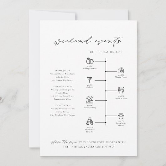 BALTIMORE MARYLAND Welcome Letter Timeline Card Einladung (Rückseite)