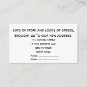 Baltimore Maryland Wir haben die neue Adresskarte  Begleitkarte (Rückseite)