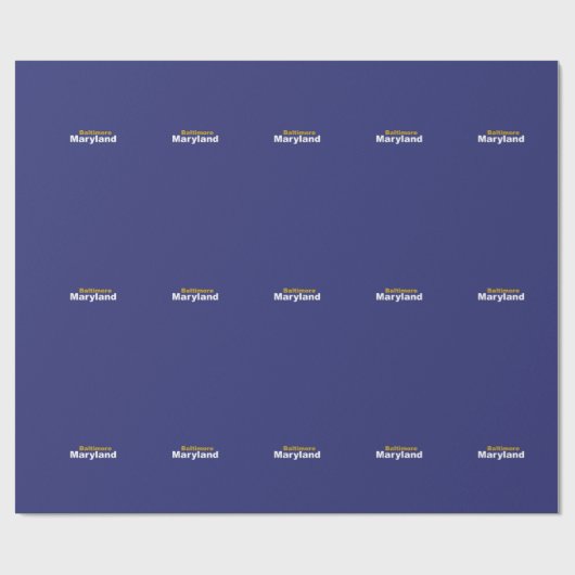 Baltimore, Maryland Wrapping Paper Geschenkpapier (Flach)
