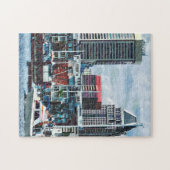 Baltimore MD - Baltimore Skyline am Charles River Puzzle (Horizontal)