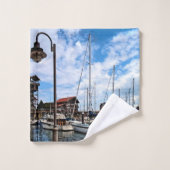 Baltimore MD - Marina in der Nähe von Fells Point Badhandtuch Set (Waschlappen)
