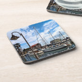 Baltimore MD - Marina in der Nähe von Fells Point Getränkeuntersetzer (Linke Seite)