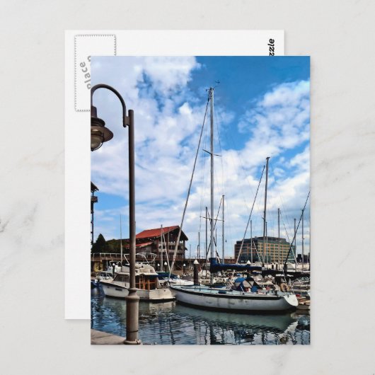 Baltimore MD - Marina in der Nähe von Fells Point Postkarte (Vorne/Hinten)