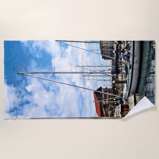 Baltimore MD - Marina in der Nähe von Fells Point Strandtuch (Vorderseite)