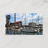 Baltimore MD - Marina in der Nähe von Fells Point Visitenkarte (Rückseite)
