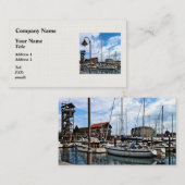 Baltimore MD - Marina in der Nähe von Fells Point Visitenkarte (Vorne/Hinten)