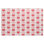 Baltimore MD Maryland Red Crab Crabs Seafood Stoff (Fat Quarter (45,7 x 55,9 cm))