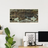 Baltimore, MD Panoramic Map - 1870 Poster (Heimbüro)