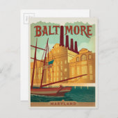Baltimore, MD Postkarte (Vorne/Hinten)