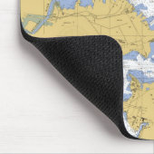 Baltimore, MD-Seehafen-Diagramm Mousepad (Ecke)
