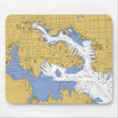 Baltimore MD-Seehafen-Diagramm mousepad (Vorne)