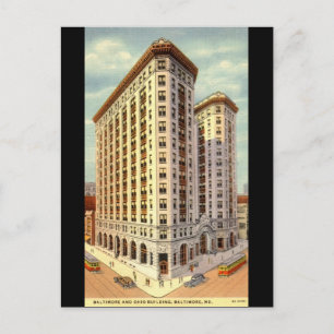 Baltimore & Ohio Gebäude, Baltimore MD Vintag Postkarte