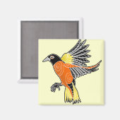 Baltimore-Oriol Magnet (Vorderseite/Rückseite)