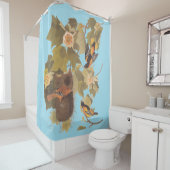 Baltimore Oriole Audubon Bird Familie mit Nest Duschvorhang (Beispiel)